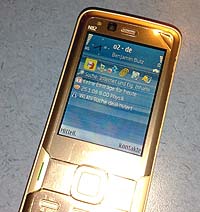 Recht schwache Displaybeleuchtung beim Nokia N82