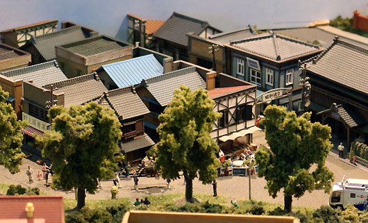 Altes japanisches Dorf aus Halle