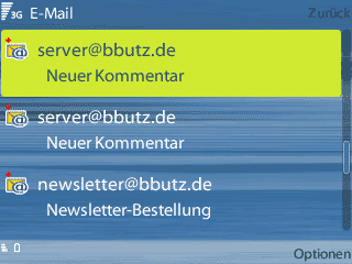 Email auf dem Nokia N95